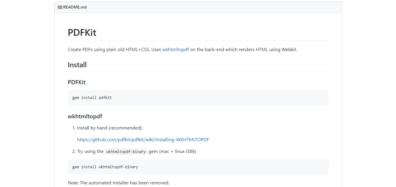 pdfkit ruby gem