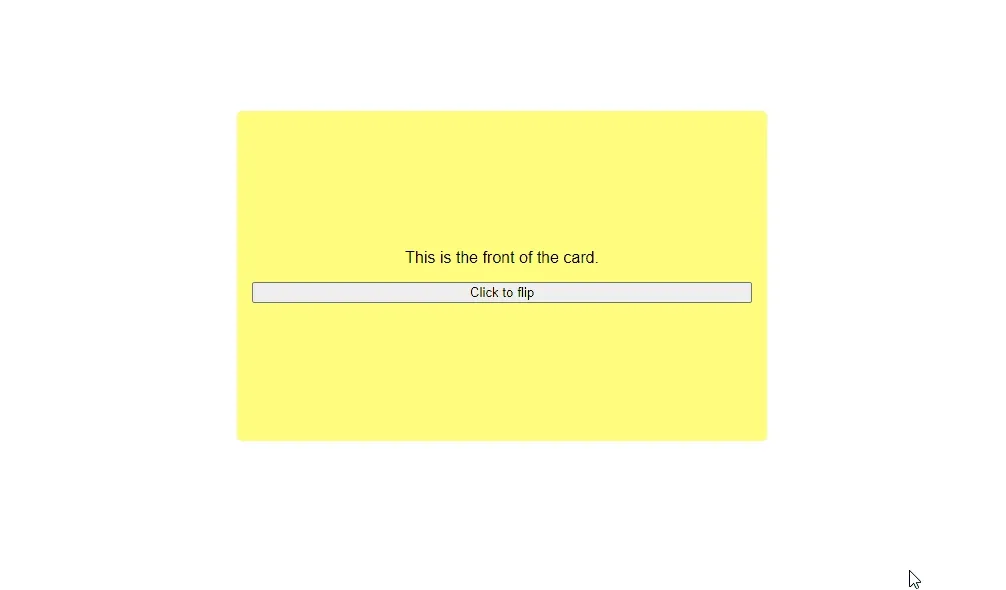Card flip effect in ReactJS