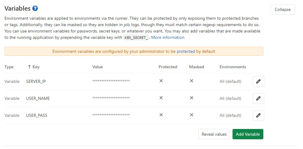 gitlab CI setup for react