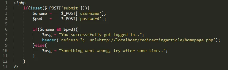 redirect-pages-php